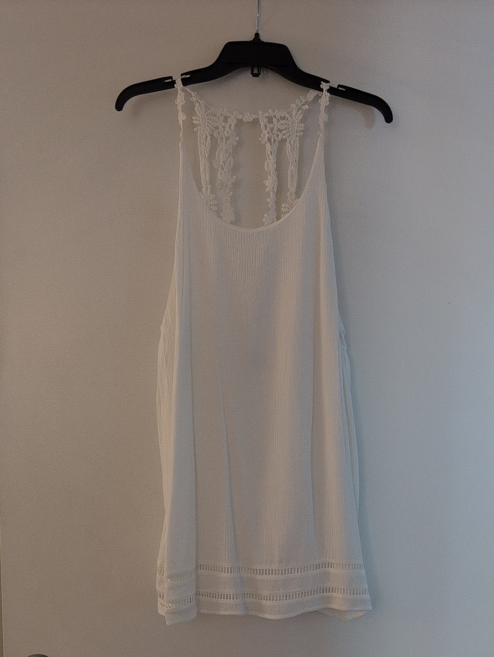 White Lace-Back Women's Dress